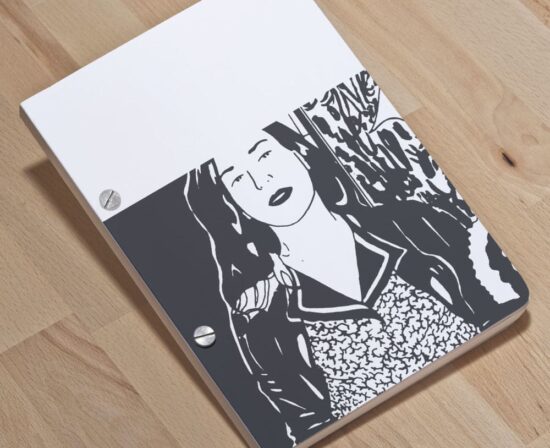 Woman - A5 screw post bound notebook - Eugenie Lavenant - ultrashop