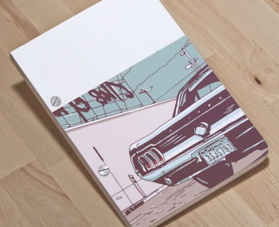 Mustang 014 - A5 screw post bound notebook - Eugenie Lavenant - ultrashop