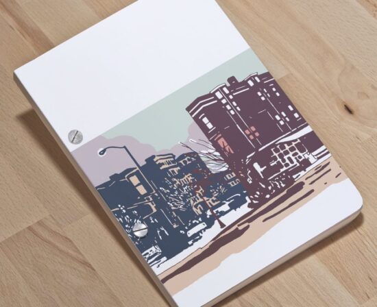 Quarter of Paris - A5 screw post bound notebook - Eugenie Lavenant - ultrashop