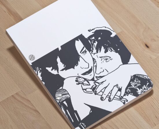 Amy Winehouse with mother - A5 screw post bound notebook - Eugenie Lavenant - ultrashop